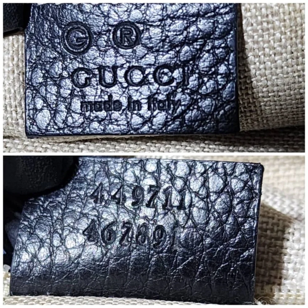Authentic Gucci Interlocking G Hobo Bag Black